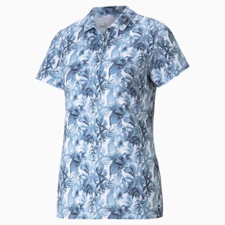 Cloudspun Tropical Women's Polo Shirt, Navy Blazer, small-GBR