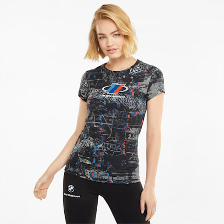 BMW M Motorsport Street Women's Tee, Puma Black, small-PHL