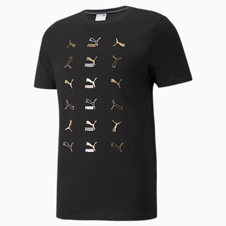 Classics Graphics Men's Tee, Puma Black-Gold, small-SEA