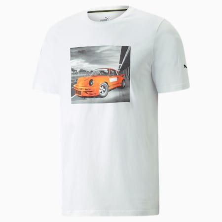 Porsche Legacy Herren T-Shirt mit FTL Grafik, Puma White, small