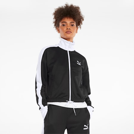 Iconic T7 Cropped PT Women's Jacket, Puma Black, small-SEA