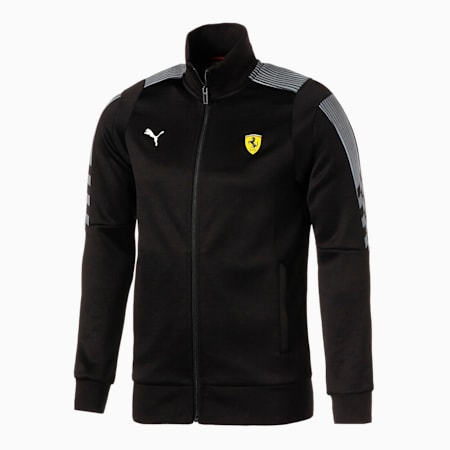 Scuderia Ferrari Race T7 Men's Track Jacket, Puma Black, small-PHL