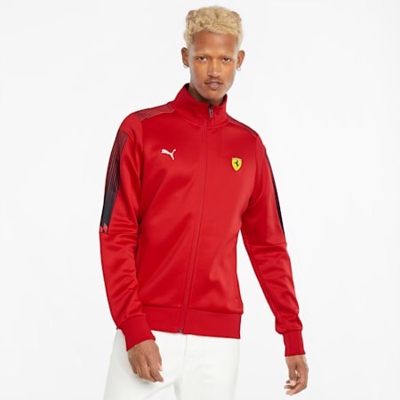 Scuderia Ferrari Race T7 Men's Track Jacket | Rosso Corsa | PUMA ...