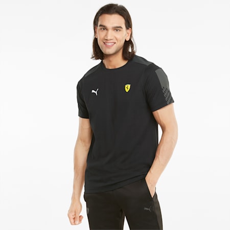 Scuderia Ferrari Race T7 Men's Tee, Puma Black, small-SEA