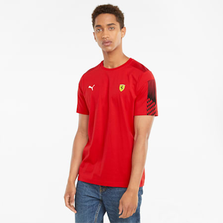 Scuderia Ferrari Race T7 Men's Tee, Rosso Corsa, small-SEA