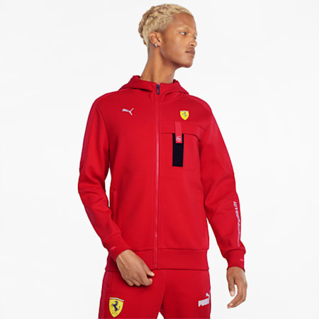 Scuderia Ferrari Race Hooded Men's Sweat Jacket | PUMA Shop All Puma | PUMA