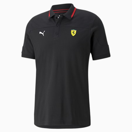 Scuderia Ferrari Race Men's Polo Shirt, Puma Black, small-SEA