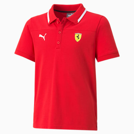 Scuderia Ferrari Race Youth Polo Shirt, Rosso Corsa, small-PHL