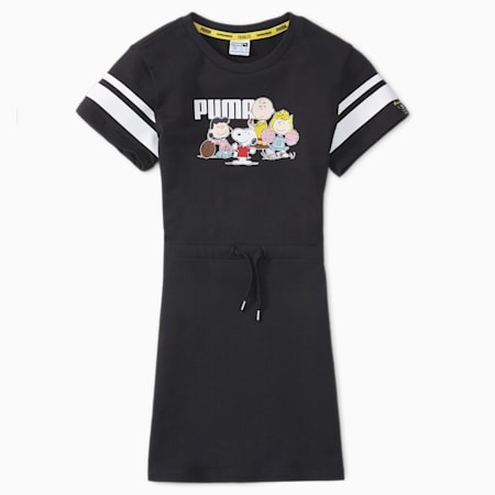 PUMA x PEANUTS Kids' Dress, Puma Black, small-GBR