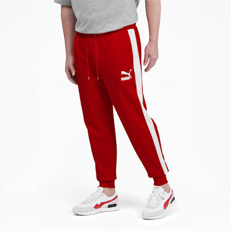 Iconic T7 Men's Track Pants Big And Tall, High Risk Red, small