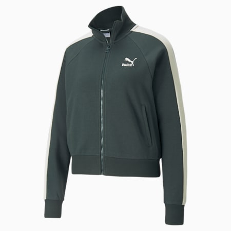 Chaqueta deportiva Iconic T7 para mujer, Green Gables, pequeño