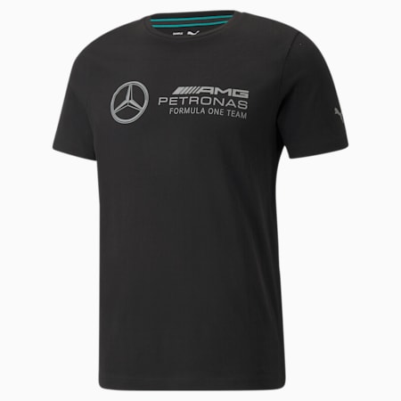 Mercedes F1 Logo Men's  Tee, Puma Black, small-PHL