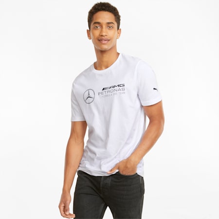 T-shirt con logo Mercedes F1 uomo, Puma White, small
