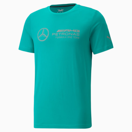 Mercedes F1 Logo Men's  Tee, Spectra Green, small-SEA