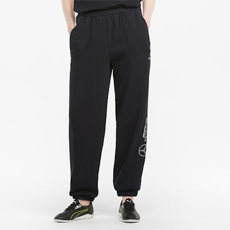 Mercedes F1 Relaxed Fit Women's Sweat Pants, Puma Black, small-IND