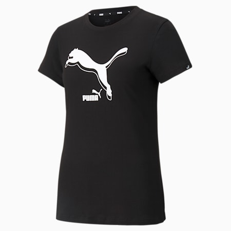 Damski T-shirt Power Logo, Puma Black, small
