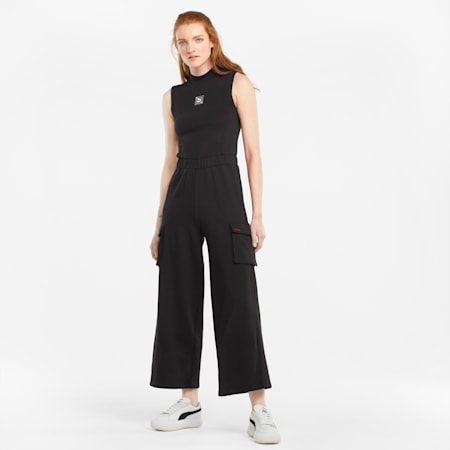 RE.GEN Women's Jumpsuit, Puma Black, small-SEA