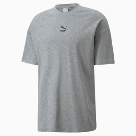 Męski T-shirt Classics o pudełkowym kroju, Medium Gray Heather, small