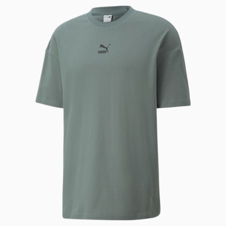 Classics 'boxy' T-shirt heren, Balsam Green, small