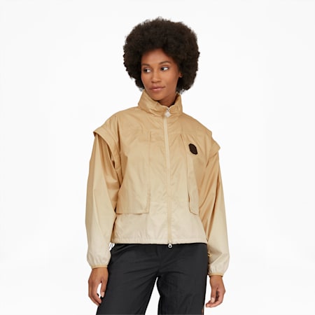 PUMA x PRONOUNCE Women's Jacket, Pebble, small-GBR