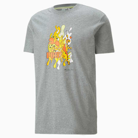 PUMA x BRITTO Relaxed Fit Unisex T-Shirt, Medium Gray Heather, small-IND