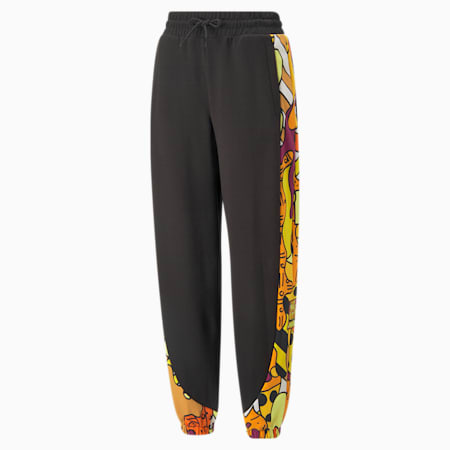 PUMA x BRITTO Relaxed Fit Women's Sweat Pants, Puma Black, small-IND