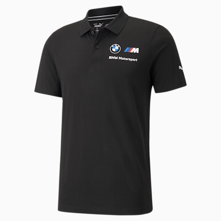 BMW M Motorsport Essentials Men's Polo Shirt, Puma Black, small-PHL