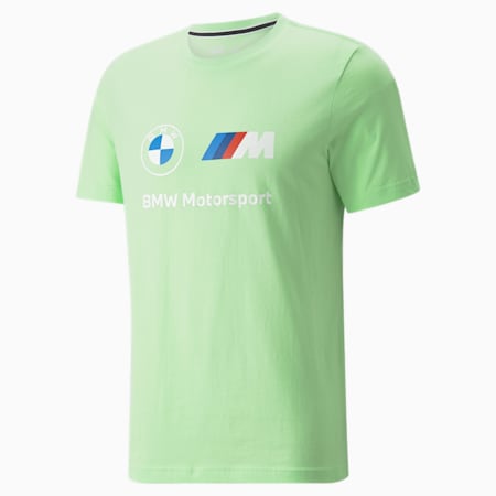 Camiseta con logotipo BMW M Motorsport Essentials para hombre, Paradise Green, small