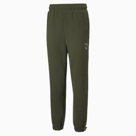 Pantalones deportivos PUMA x MAISON KITSUNE, Rifle Green, pequeño