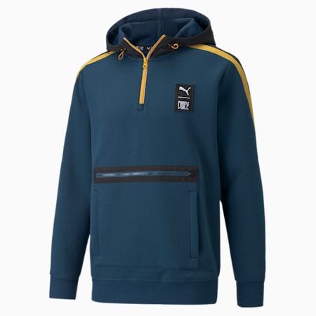 PUMA x FIRST MILE Double Knit Men's Hoodie, Intense Blue, small-THA