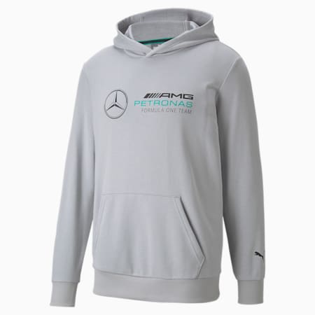 Sudadera con capucha para hombre Mercedes F1 Essentials, Mercedes Team Silver, small
