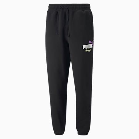 PUMA x BUTTER GOODS Relaxed Fit Unisex Sweat Pants, Puma Black, small-IND