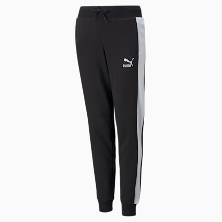 Classics T7 Youth Track Pants, Puma Black, small-PHL