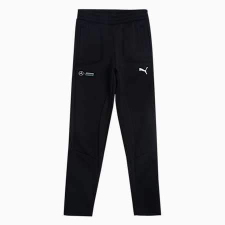 Mercedes AMG Petronas F1 Knitted Youth Sweat Pants, Puma Black, small-IND