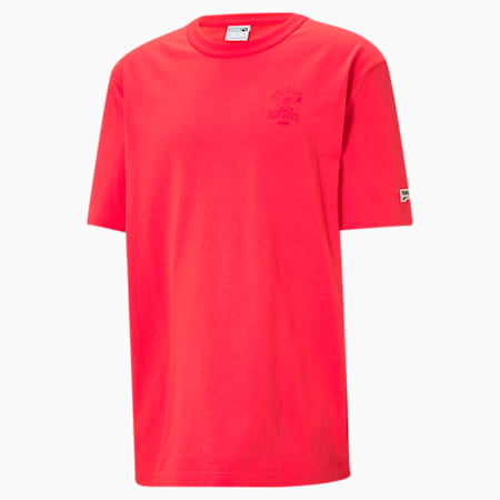 Downtown Graphic Men's T-Shirt, Poppy Red, small-IND
