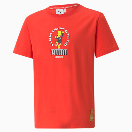 PUMA x HARIBO Jugend T-Shirt mit Grafikprint, Poppy Red, small