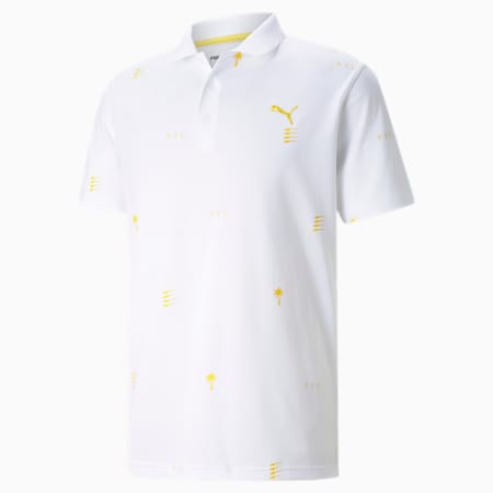 PUMA x PTC Edition Men's Golf Polo Shirt, Bright White, small