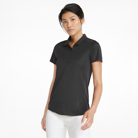 Gamer Women's Golf Polo Shirt, Puma Black, small