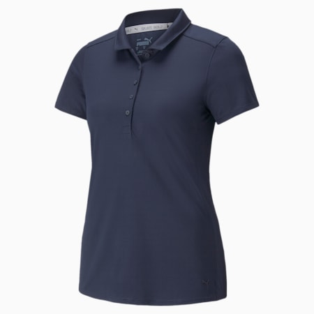 Gamer Golf Polo Shirt Women, Navy Blazer, small