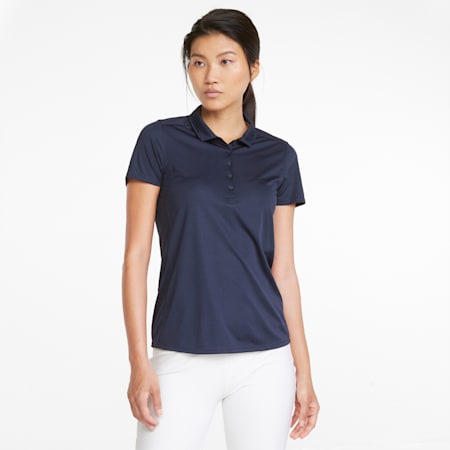 Gamer Golf Polo Shirt Women, Navy Blazer, small