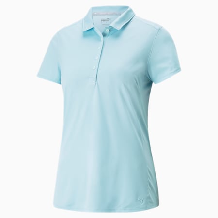 Gamer Women's Golf Polo Shirt, Light Aqua, small