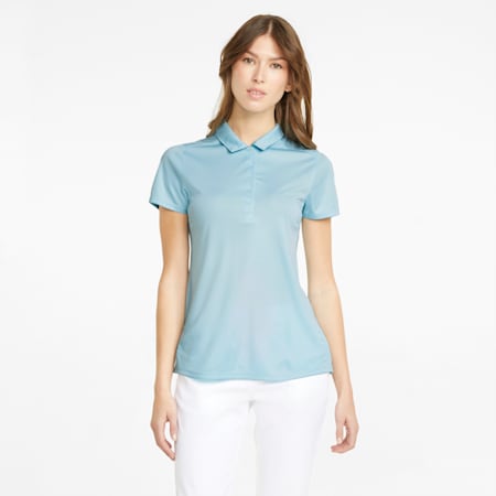 Gamer Damen Golf Poloshirt, Light Aqua, small