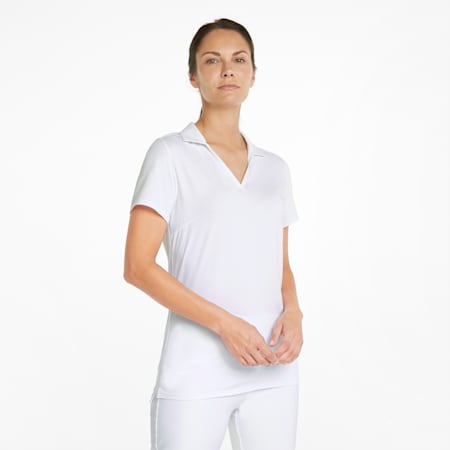 CLOUDSPUN Coast Damen Golf Poloshirt, Bright White, small