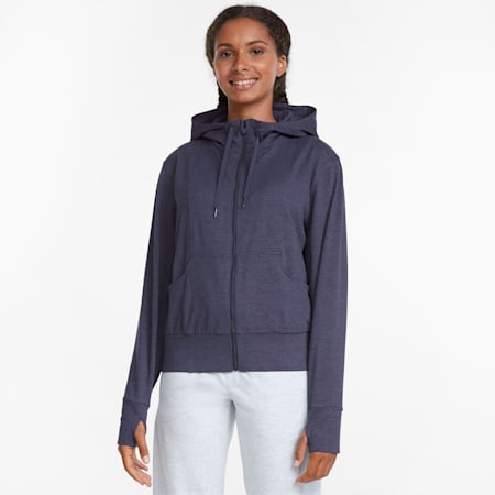 CLOUDSPUN Women's Golf Hoodie | Navy Blazer Heather | PUMA Golf Apparel ...