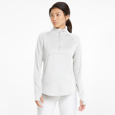 Gamer Quarter-Zip Women's Golf Pullover, Bright White, small