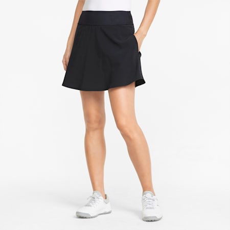 PWRSHAPE Solid Women's Golf Skirt, Puma Black, small-AUS