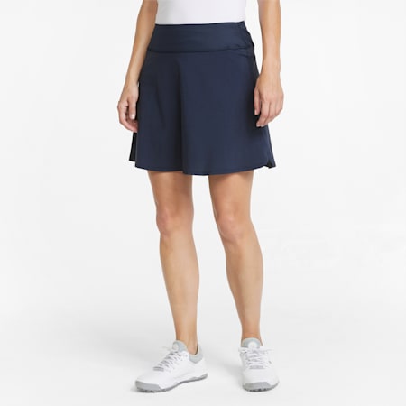 PWRSHAPE Solid Women's Golf Skirt, Navy Blazer, small