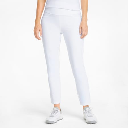 Damskie tkaninowe spodnie do golfa PWRSHAPE, Bright White, small