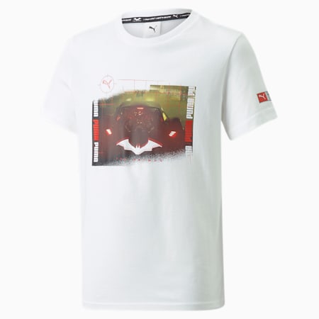 PUMA x BATMAN Graphic Jugend T-Shirt, Puma White, small