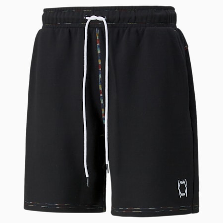 피봇 쇼츠 EMB/Pivot Short EMB, Puma Black, small-KOR